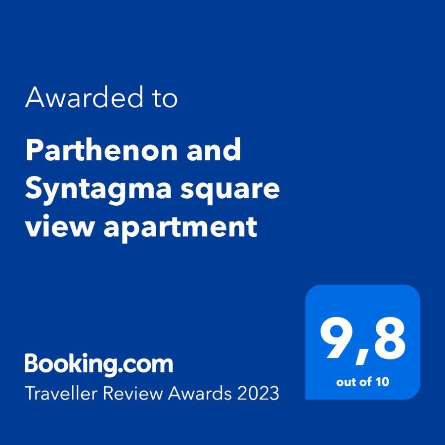 Parthenon And Syntagma Square View Apartment Atény Exteriér fotografie