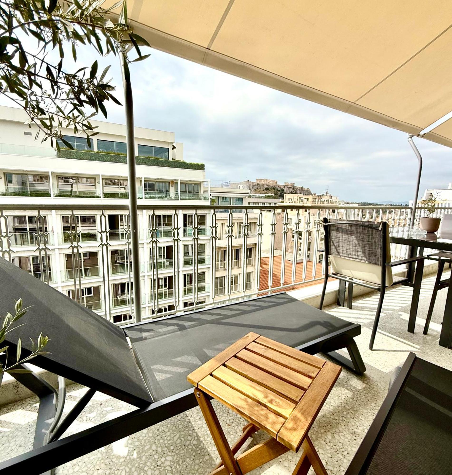 Parthenon And Syntagma Square View Apartment Atény Exteriér fotografie